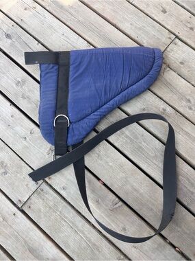 Horse Tack - Blue Bareback Pad